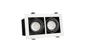 Spectrum voor de installateur: Betaalbare kwaliteit en veelzijdige LED-oplossingen LED inbouwspot armatuur Modern - Rechthoekig met 2 GU10 aansluiting