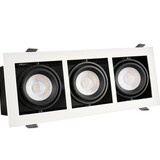 Spectrum voor de installateur LED inbouwspot armatuur Modern - Rechthoekig met 3 GU10 aansluiting