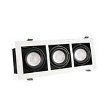 Spectrum LED inbouwspot armatuur Modern - Rechthoekig met 3 GU10 aansluiting Spectrum LED inbouwspot armatuur Modern - Rechthoekig met 3 GU10 aansluiting