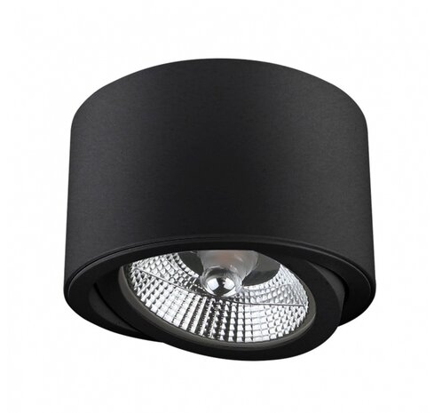 Spectrum LED Plafondspot CHLOE - GU10 AR111 - Excl. LED Spot - Zwart rond