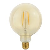 Spectrum voor de installateur LED Filament lamp E27 - G125 - 2W vervangt 21W - 2500K extra warm wit licht - XL Globe