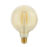 Spectrum voor de installateur: Betaalbare kwaliteit en veelzijdige LED-oplossingen LED Filament lamp E27 - G125 - 2W vervangt 21W - 2500K extra warm wit licht - XL Globe
