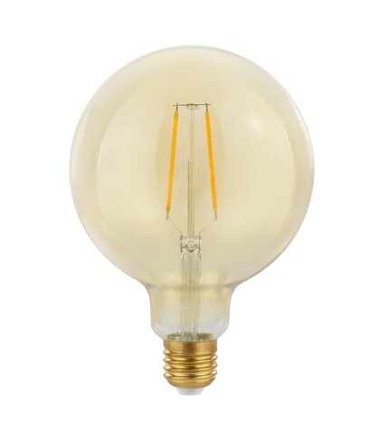 Spectrum voor de installateur LED Filament lamp E27 - G125 - 2W vervangt 21W - 2500K extra warm wit licht - XL Globe