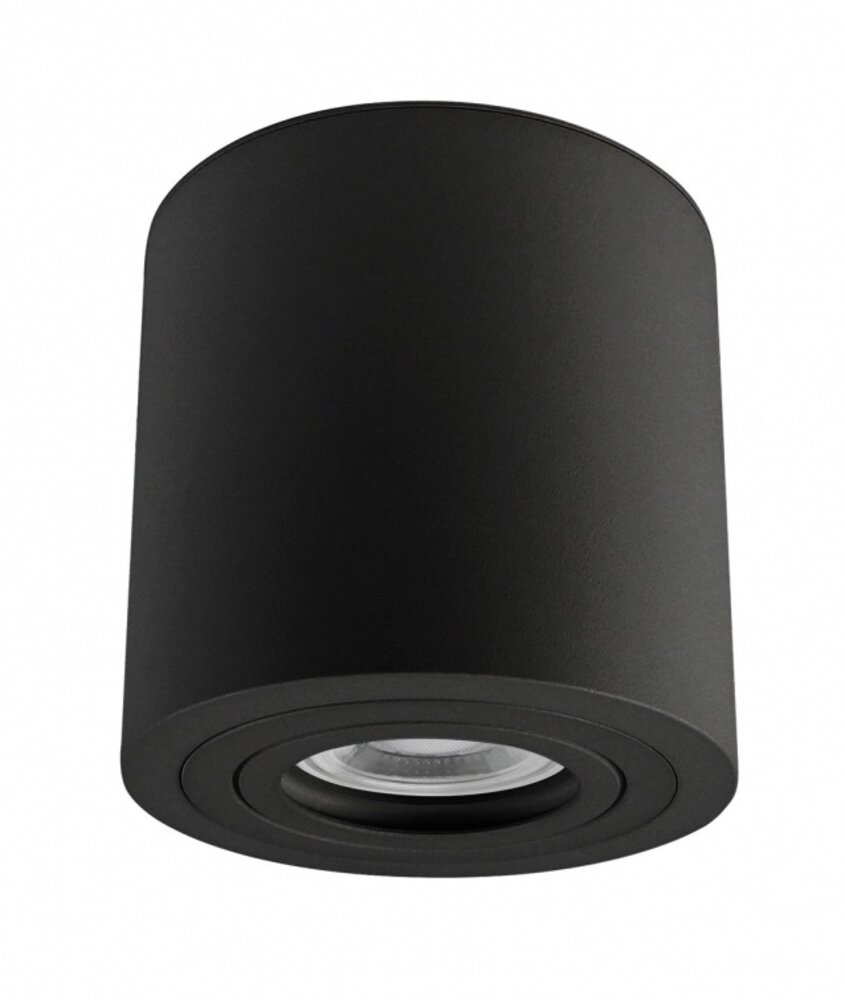 Spectrum LED Plafondspot IP65 - 90MM - GU10 fitting - Tube Rond Zwart | 97MM hoog - 230v - excl. lichtbron Spectrum LED Plafondspot IP65 - 90MM - GU10 fitting - Tube Rond Zwart | 97MM hoog - 230v - excl. lichtbron