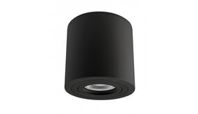 Spectrum voor de installateur LED Plafondspot IP65 - 90MM - GU10 fitting - Tube Rond Zwart | 97MM hoog - 230v - excl. lichtbron