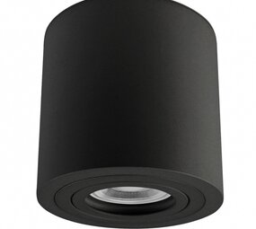 Spectrum voor de installateur LED Plafondspot IP65 - 90MM - GU10 fitting - Tube Rond Zwart | 97MM hoog - 230v - excl. lichtbron