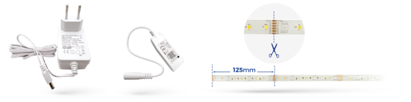 WiFi LED Strip - 5m 17W - RGB+CCT alle lichtkleuren - Bediening met de App WiFi LED Strip - 5m 17W - RGB+CCT alle lichtkleuren - Bediening met de App