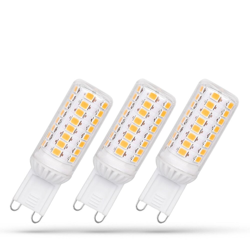 Spectrum voor de installateur LED G9 Multipack - 4W vervangt 35W Dimbaar - 4000K helder wit licht - 18x58 mm