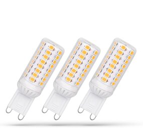 Spectrum voor de installateur LED G9 Multipack - 4W vervangt 35W Dimbaar - 6000K daglicht wit - 18x58 mm