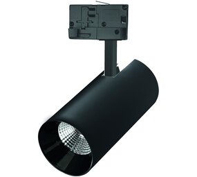 Spectrum voor de installateur LED Railspot Zwart Tracklight - Universeel 3-Phase - 25W 104lm p/w - 4000K helder wit licht