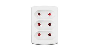 Aigostar Verdeelstekker 3-voudig voor 2-polige stekkers - Max. 2300W Aigostar Verdeelstekker 3-voudig voor 2-polige stekkers - Max. 2300W