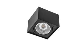 Spectrum voor de installateur LED plafondspot - AR111 230V - Mat Zwart Vierkant - Excl. AR111 LED Spot geleverd
