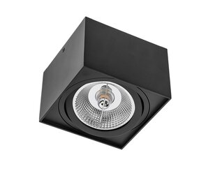 Spectrum voor de installateur LED plafondspot - AR111 230V - Mat Zwart Vierkant - Excl. AR111 LED Spot geleverd