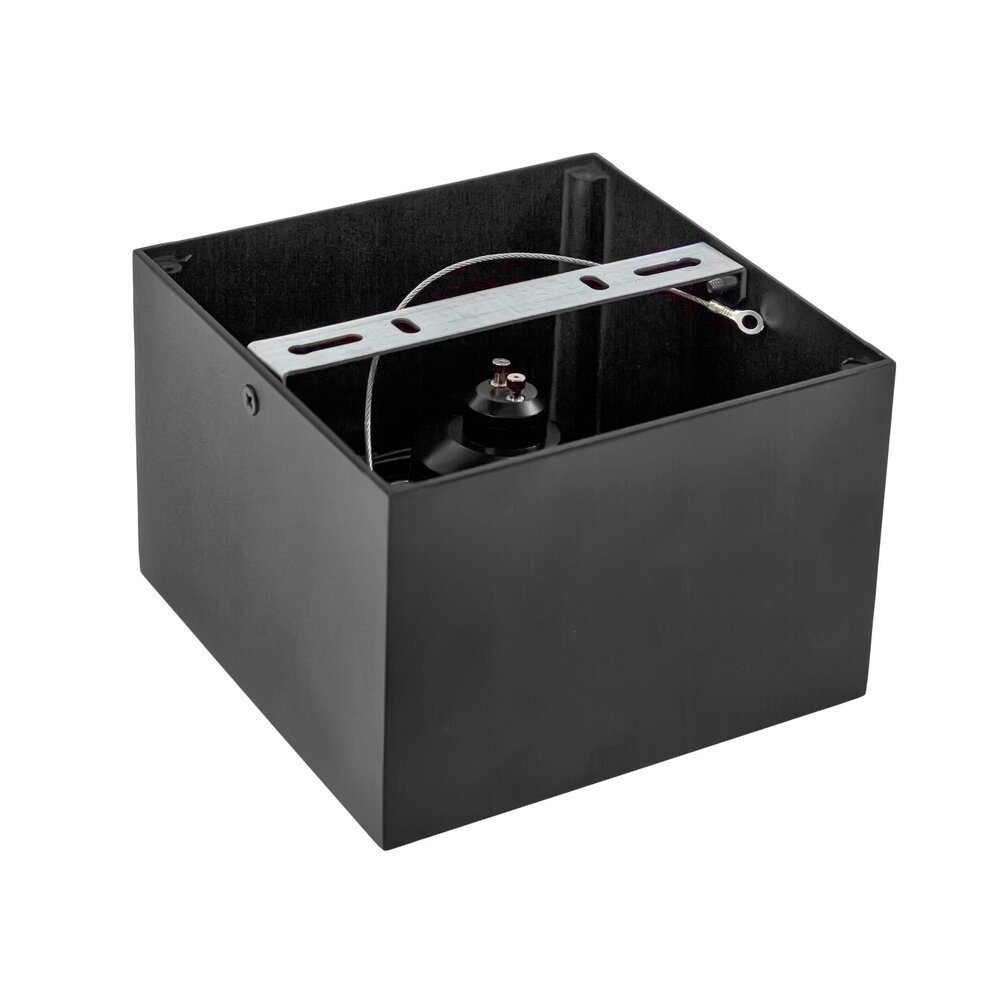 Spectrum LED plafondspot - AR111 230V - Mat Zwart Vierkant - Excl. AR111 LED Spot geleverd