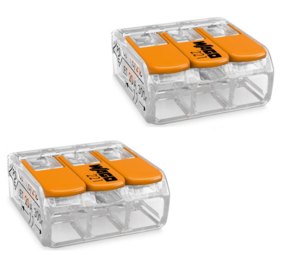 Wago Zakelijk: Professionele Lasklemmen & Verbindingstechniek | Groothandel 2 stuks WAGO Lasklem  0.14-4 mm 3 polig