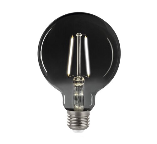 LED Filament lamp Smoked glass E27 - G125 - 4,5W - 4000K helder wit licht - XL Globe