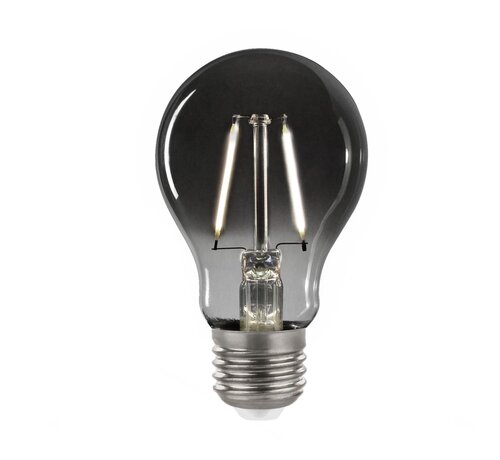 LED Filament lamp Smoked glass E27 - A60 - 2W - 4000K helder wit licht