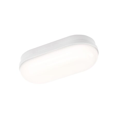 Spectrum LED Bulkhead opbouw lamp Ovaal IP54 - 8W 940Lm - 4000K 840 Koel Wit | 157x48MM - 2 Jaar Garantie