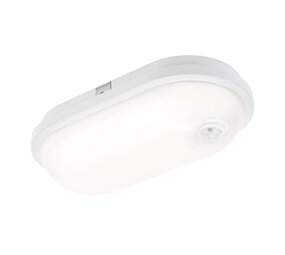 Spectrum voor de installateur LED opbouwlamp Ovaal met sensor - 20W 4000K - IP54 spatwaterdicht
