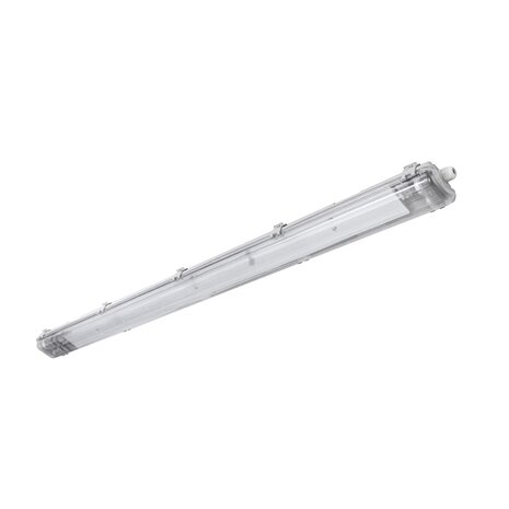 120cm LED armatuur IP65 + 2 LED TL buizen 18W p/s - 6000K 865 daglicht wit -  Compleet