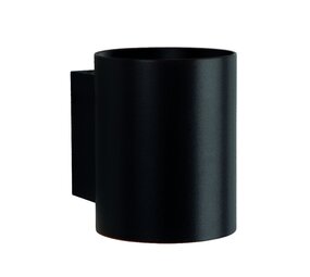 Spectrum voor de installateur LED Wandlamp Rond - Mat Zwart met G9 fitting - 100x80x100mm