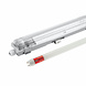 60cm LED armatuur IP65 + 1 LED TL buis 10W - 6000K 865 daglicht wit - Compleet 60cm LED armatuur IP65 + 1 LED TL buis 10W - 6000K 865 daglicht wit - Compleet