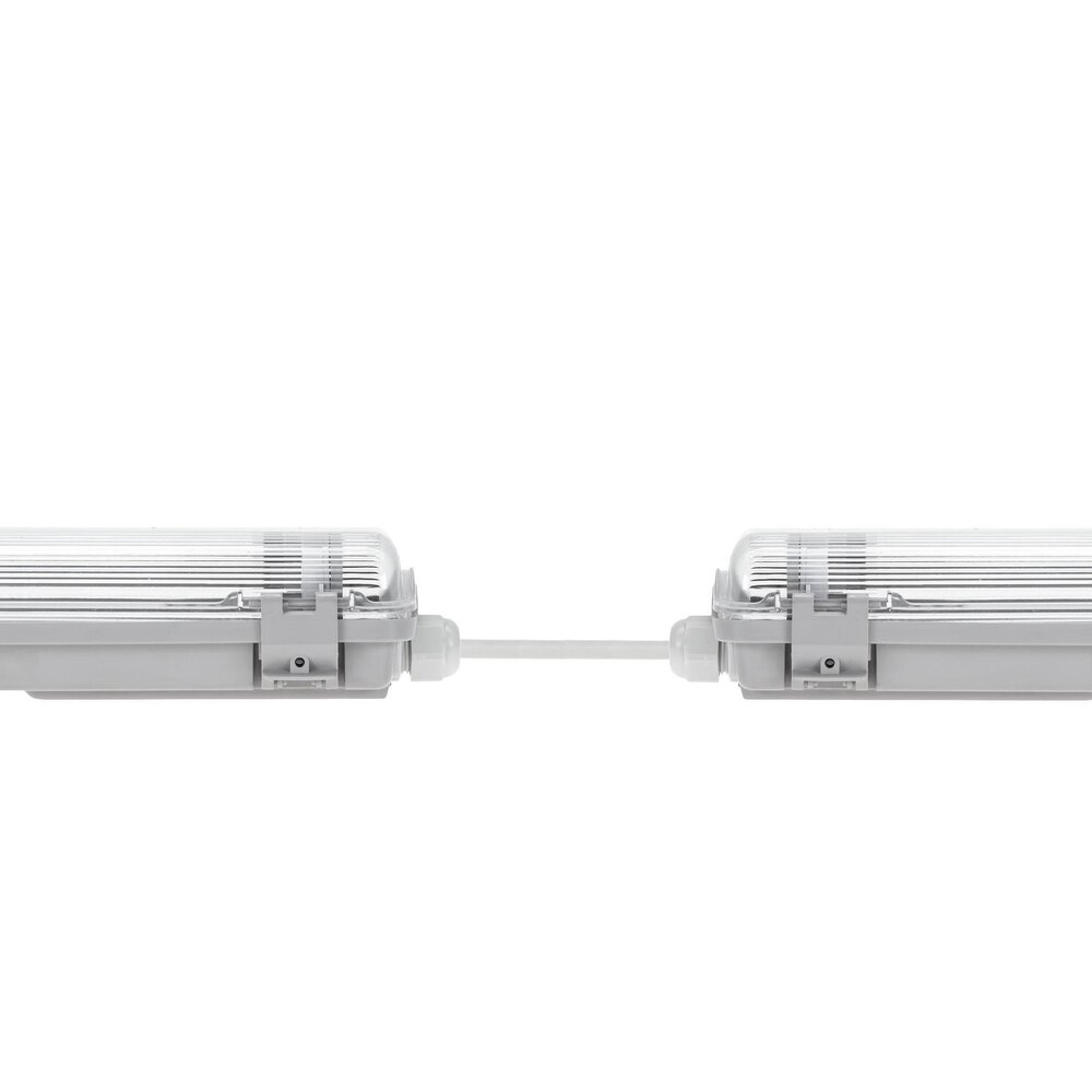 60cm LED armatuur IP65 + 2 LED TL buizen 10W p/s - 3000K 830 warm wit licht - Doorkoppelbaar - Compleet 60cm LED armatuur IP65 + 2 LED TL buizen 10W p/s - 3000K 830 warm wit licht - Doorkoppelbaar - Compleet