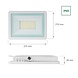 Spectrum OP=OP LED schijnwerper - 100W - 6000K Daglicht wit Spectrum OP=OP LED schijnwerper - 100W - 6000K Daglicht wit