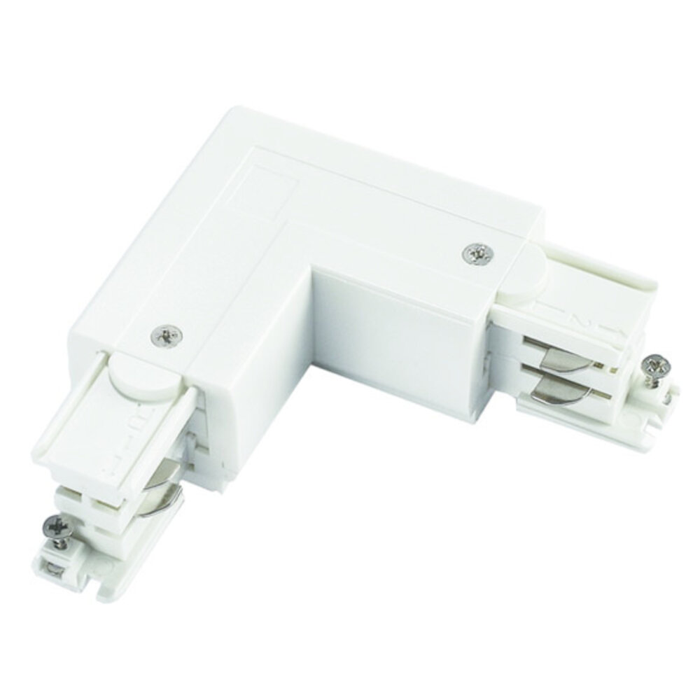 Spectrum voor de installateur LED Railspot 3F Wit - R Hoekverbinding - Rechts voeding