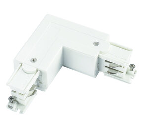 Spectrum voor de installateur LED Railspot 3F Wit - R Hoekverbinding - Rechts voeding