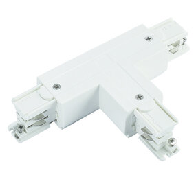 Spectrum voor de installateur 3-Fase Spanningsrail toebehoren | T verbinding - Koppelstuk - Rechts voeding SPS 2 Connector - Wit