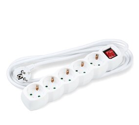 LCB LED Europe  Stekkerdoos 5-voudig met aan- uitschakelaar - Lengte snoer optioneel