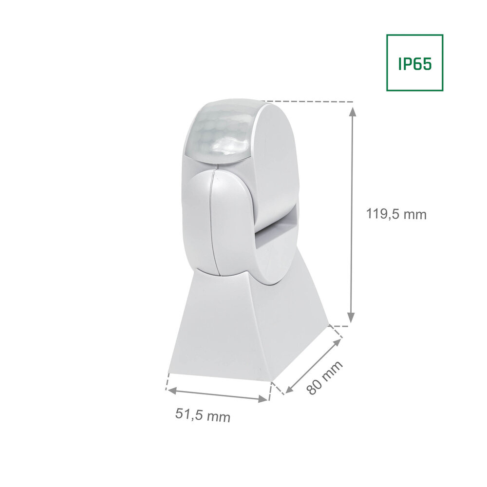 Spectrum voor de installateur WiFi slimme pir sensor opbouw - IP65 180Â¡ 1200W 12m - 5 jaar garantie