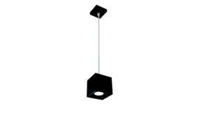 Kanlux OP=OP LED GU10 plafondspot verlaagd zwart vierkant - 65cm kabellengte - Max. 40W Kanlux OP=OP LED GU10 plafondspot verlaagd zwart vierkant - 65cm kabellengte - Max. 40W