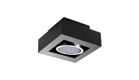 Kanlux LED Plafondspot STOBI - GU10 AR111 - excl. LED spot - Zwart vierkant Kanlux LED Plafondspot STOBI - GU10 AR111 - excl. LED spot - Zwart vierkant