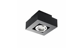 Kanlux LED GU10 plafondspot armatuur zwart - Enkelvoudig voor 1 LED GU10 spot Kanlux LED GU10 plafondspot armatuur zwart - Enkelvoudig voor 1 LED GU10 spot