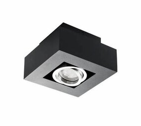 Kanlux LED GU10 plafondspot armatuur zwart - Enkelvoudig voor 1 LED GU10 spot