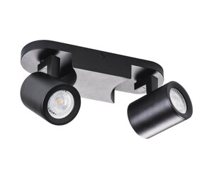 Kanlux LED GU10 plafond - wandspot zwart - Dubbelvoudig voor 2 LED GU10 spots Kanlux LED GU10 plafond - wandspot zwart - Dubbelvoudig voor 2 LED GU10 spots