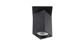 Kanlux LED GU10 plafondspot richtbaar zwart vierkant - Enkelvoudig voor 1 LED GU10 spot Kanlux LED GU10 plafondspot richtbaar zwart vierkant - Enkelvoudig voor 1 LED GU10 spot