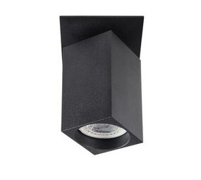 Kanlux LED GU10 plafondspot richtbaar zwart vierkant - Enkelvoudig voor 1 LED GU10 spot