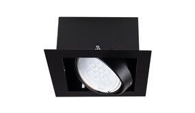 Kanlux LED Inbouwspot MATEO - GU10 AR111 - excl. LED spot - Zwart vierkant Kanlux LED Inbouwspot MATEO - GU10 AR111 - excl. LED spot - Zwart vierkant