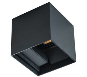 Kanlux LED wandlamp grafiet IP54 - 7W 4000K helder wit licht - verstelbare lichtspreiding