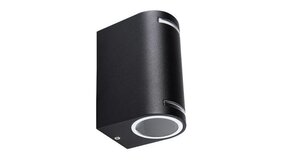 Kanlux LED GU10 wandlamp zwart IP44 - Dubbelvoudig voor 2 LED GU10 spots Kanlux LED GU10 wandlamp zwart IP44 - Dubbelvoudig voor 2 LED GU10 spots