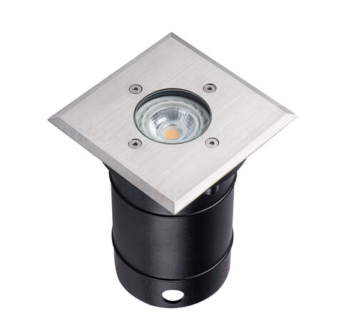 LED GU10 grondspot RVS rond Modern IP67 - Enkelvoudig voor 1 LED GU10 spot