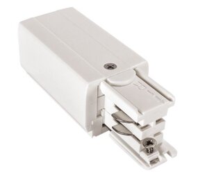 Spectrum voor de installateur 3-Fase Spanningsrail toebehoren | Begin Voeding Rechts - Wit