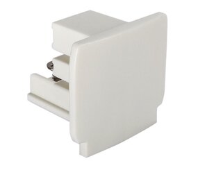 Spectrum voor de installateur 3-Fase Spanningsrail toebehoren | Eindkap - Eind stuk - Wit