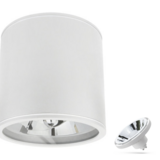 Spectrum voor de installateur WiFi LED Plafondspot CHLOE - GU10 AR111 - CCT (3000K-6500K) - IP65 - Wit rond