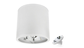 Spectrum WiFi LED Plafondspot CHLOE - GU10 AR111 - CCT (3000K-6500K) - IP65 - Wit rond Spectrum WiFi LED Plafondspot CHLOE - GU10 AR111 - CCT (3000K-6500K) - IP65 - Wit rond