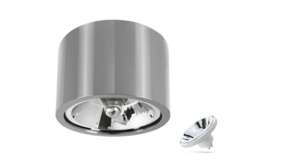 Spectrum voor de installateur WiFi LED Plafondspot CHLOE - GU10 AR111 - CCT (3000K-6500K) - Zilver rond