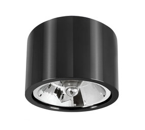 Spectrum voor de installateur LED Plafondspot CHLOE - GU10 AR111 - excl. LED spot - Zwart rond